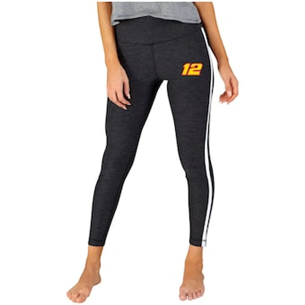 Women's Concepts Sport Charcoal/White Ryan Blaney Centerline Knit Leggings