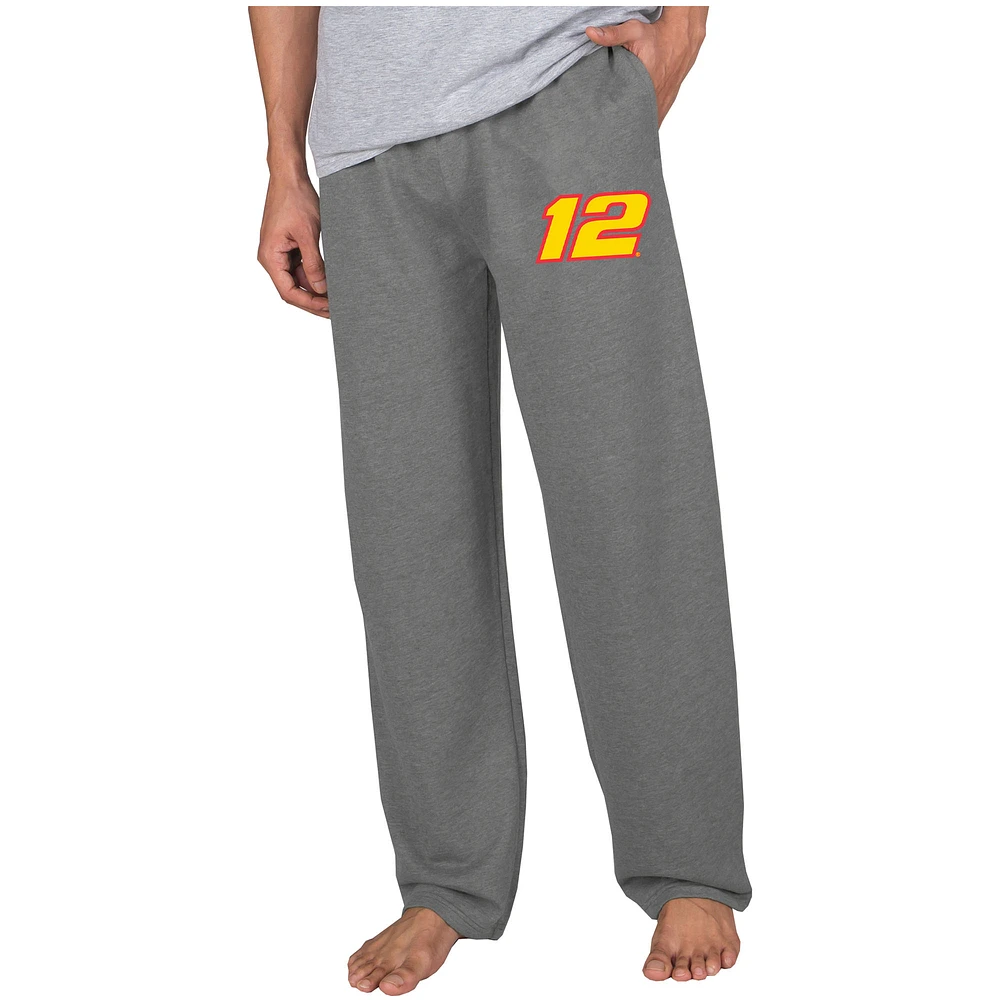 Men's Concepts Sport Gray Ryan Blaney Mainstream Terry Pants