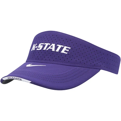Men's Nike Purple Kansas State Wildcats 2023 Sideline Performance Adjustable Visor