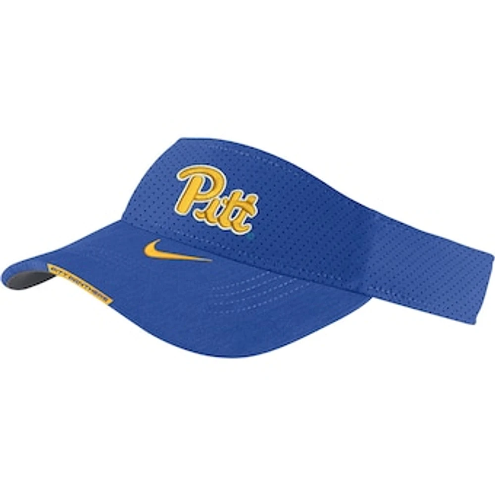 Men's Nike Royal Pitt Panthers 2023 Sideline Performance Adjustable Visor