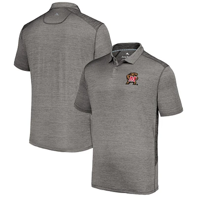 Men's Tommy Bahama Gray Maryland Terrapins Delray IslandZone Polo