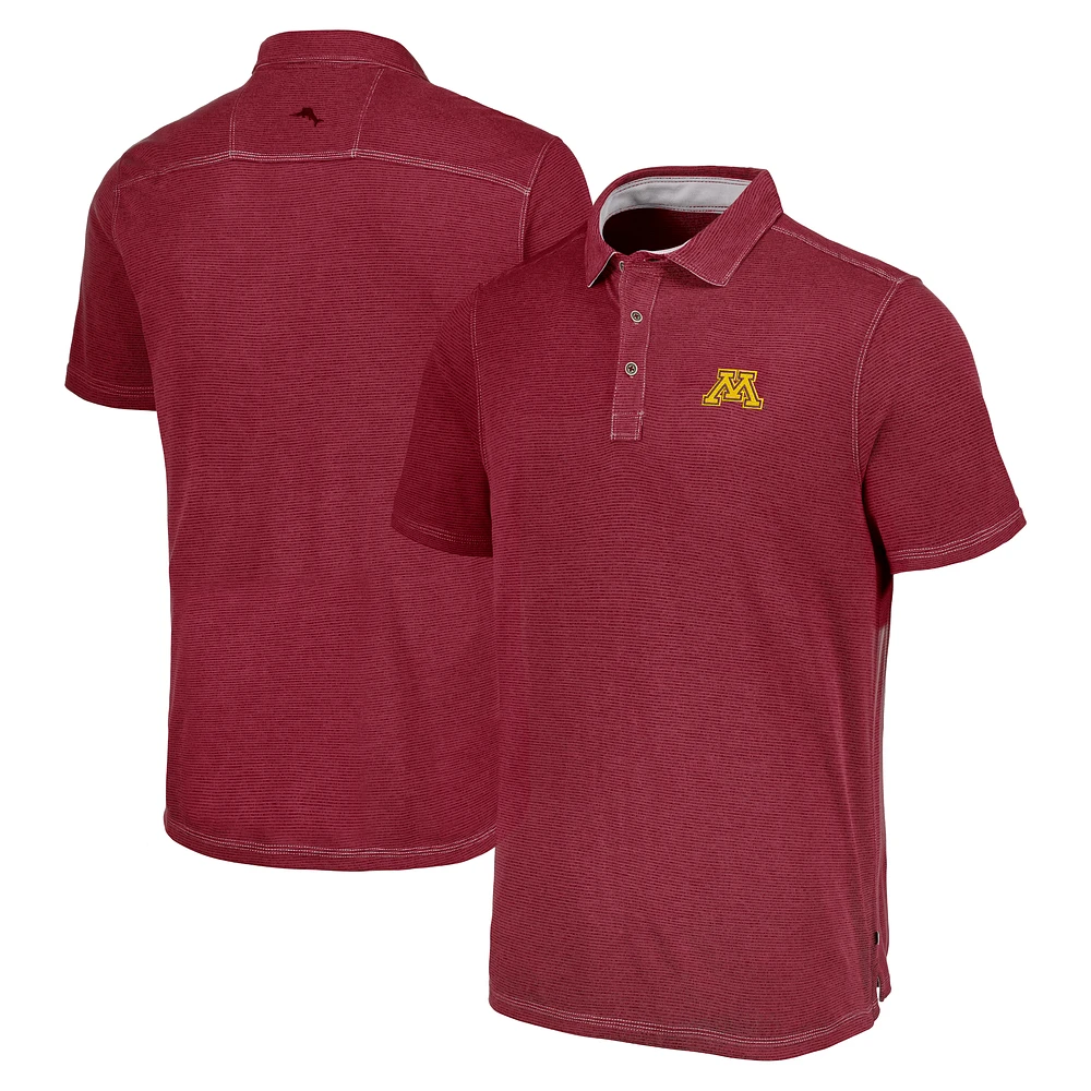 Men's Tommy Bahama Maroon Minnesota Golden Gophers Paradiso Cove Polo
