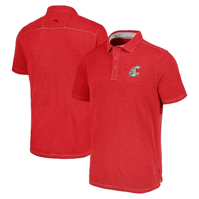 Men's Tommy Bahama Crimson Washington State Cougars Paradiso Cove Polo