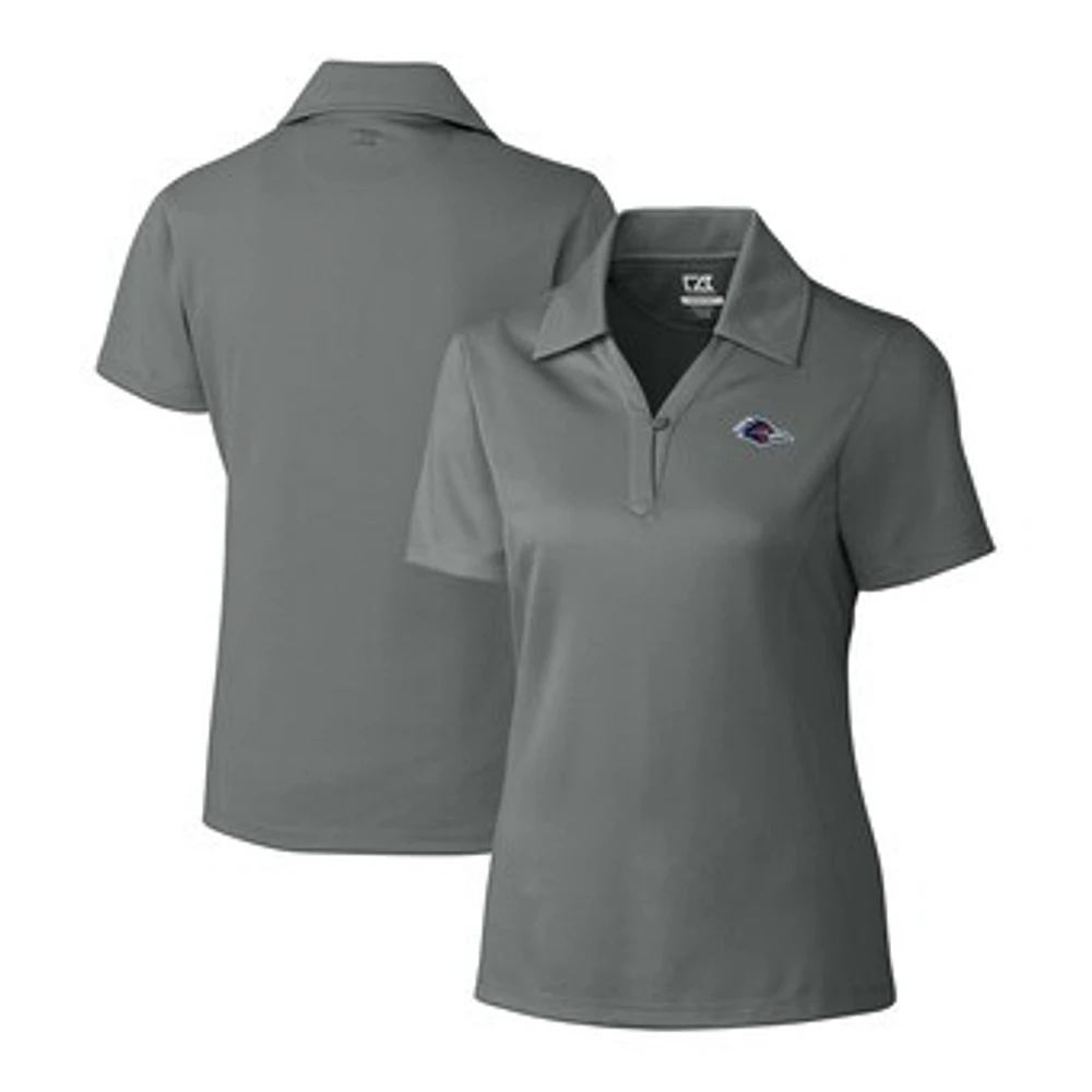 Women's Cutter & Buck Gray UTSA Roadrunners DryTec Genre Textured Solid Polo