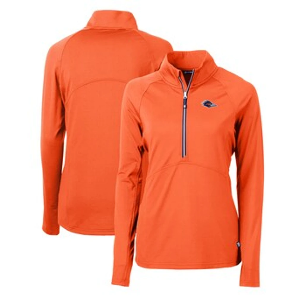 Women's Cutter & Buck UTSA Roadrunners Adapt Eco Knit Stretch Recycled Half-Zip Pullover Top