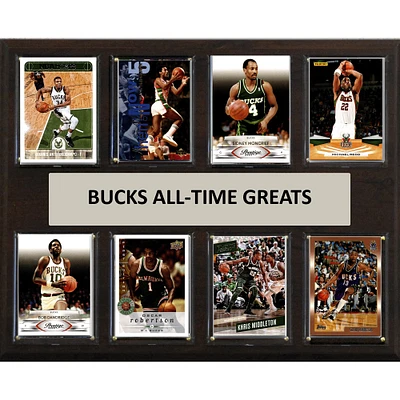 Milwaukee Bucks 12" x 15" Trading Card Plaque