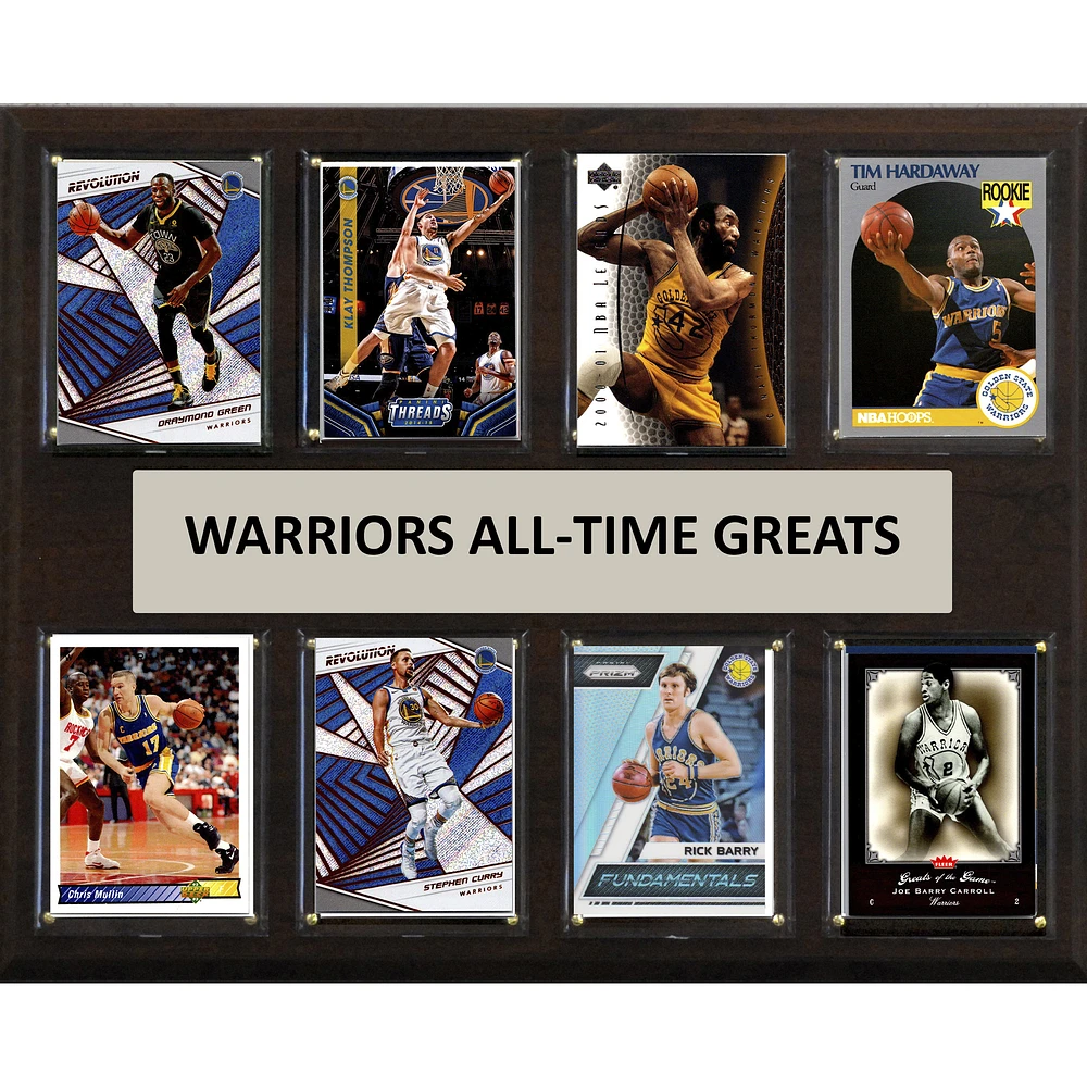 Golden State Warriors 12" x 15" Trading Card Plaque