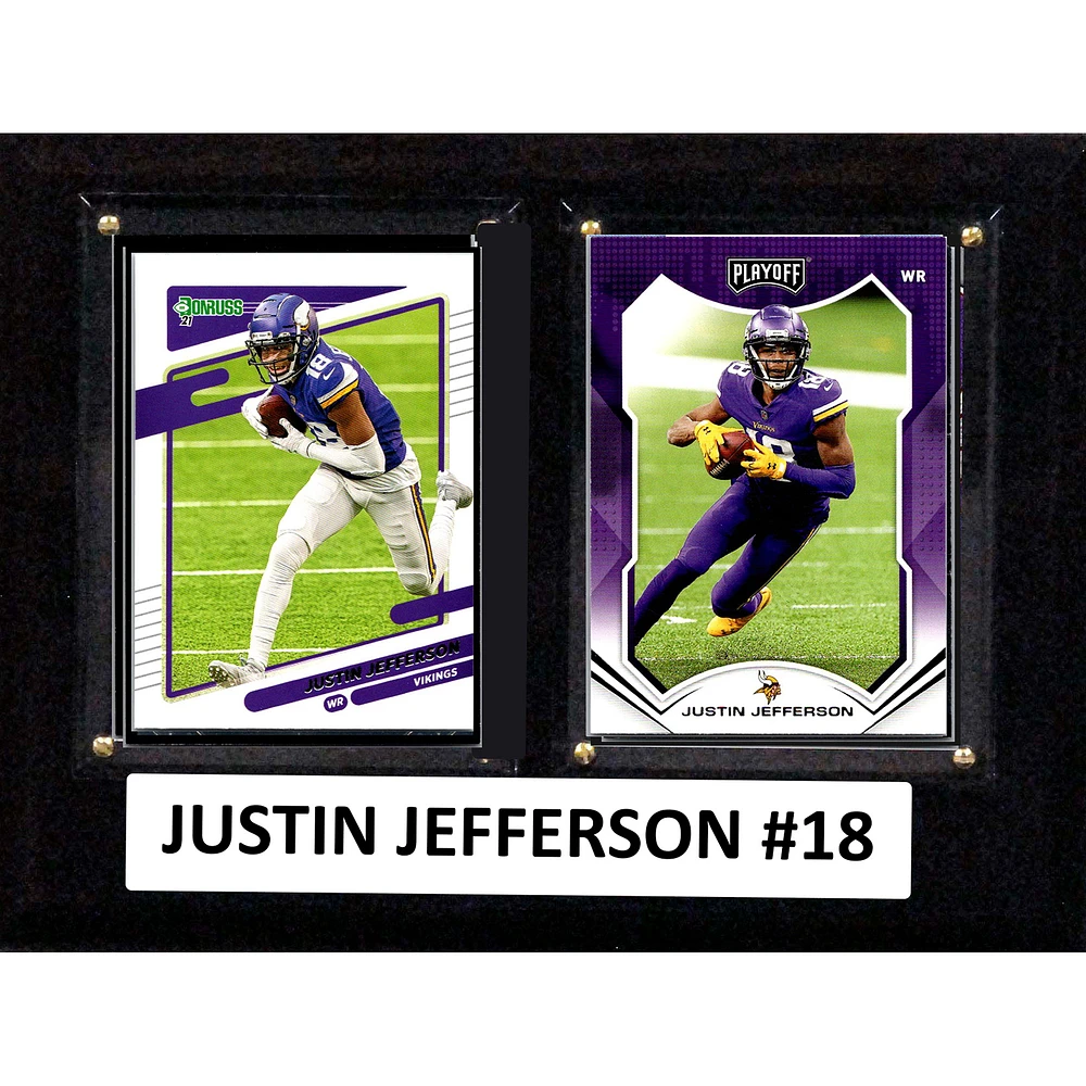 Justin Jefferson Minnesota Vikings 6" x 8" Trading Card Plaque