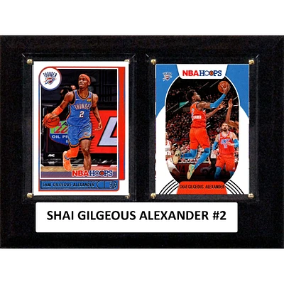 Shai Gilgeous-Alexander Oklahoma City Thunder 6" x 8" Trading Card Plaque