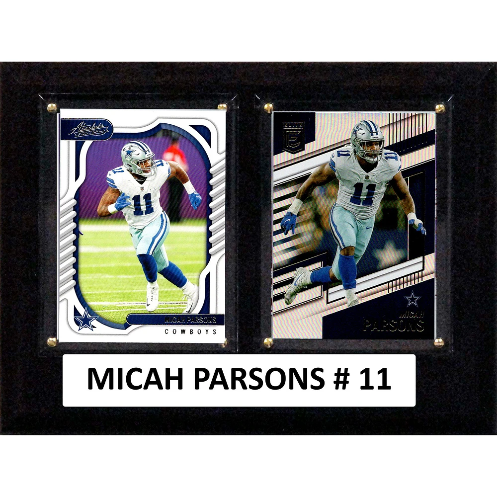 Micah Parsons Dallas Cowboys 6" x 8" Trading Card Plaque