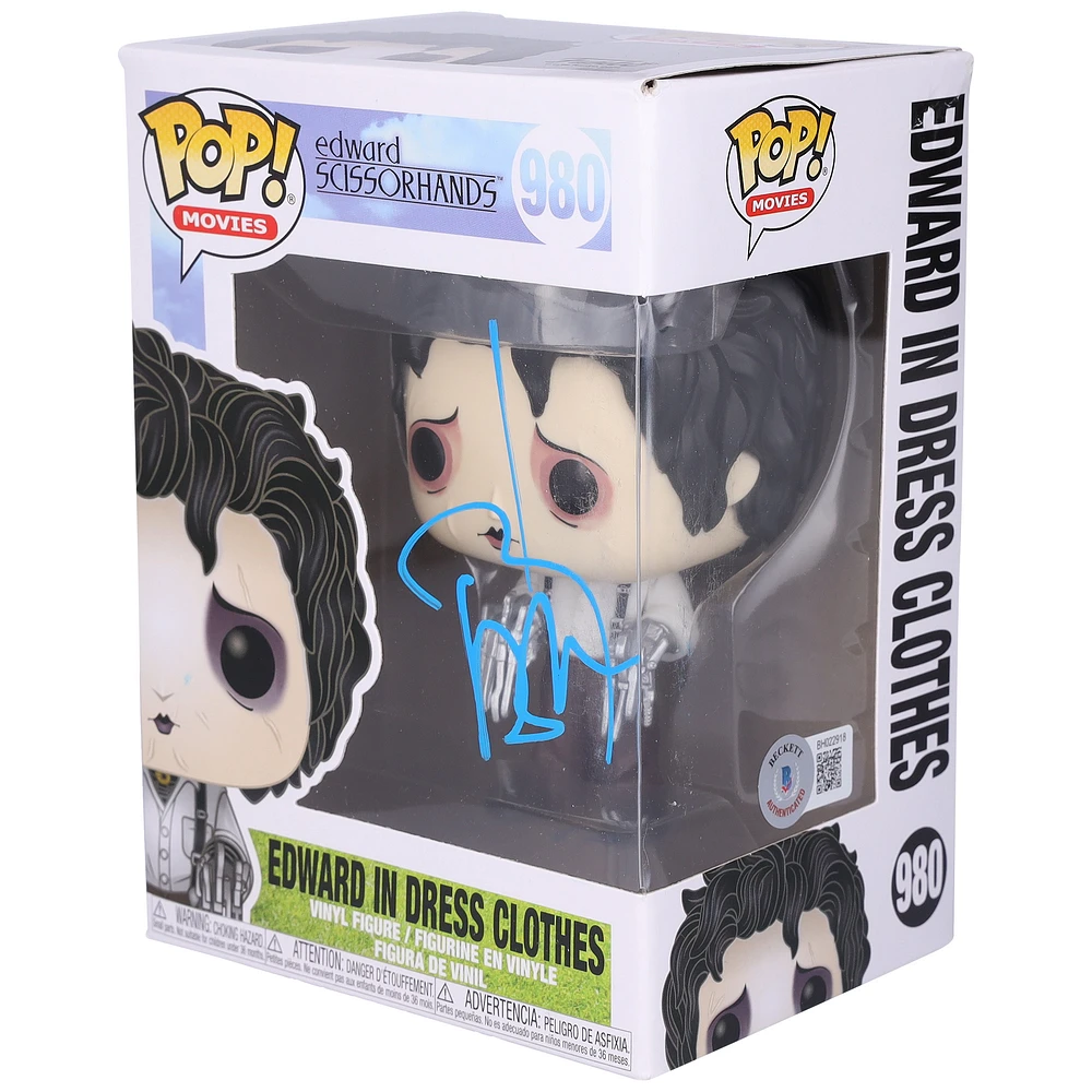 Johnny Depp Edward Scissorhands Autographed Edward in Dress Clothes #980 Funko Pop! Figurine - BAS