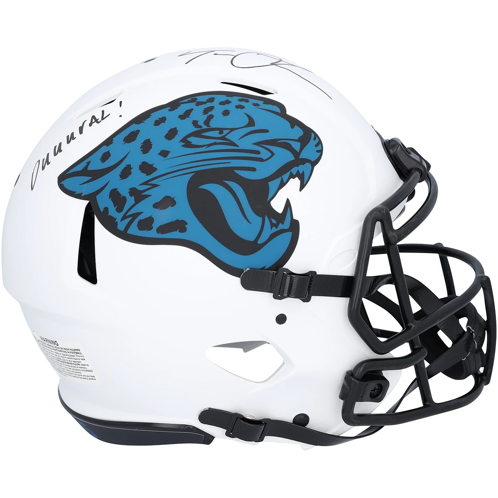 Trevor Lawrence Jacksonville Jaguars Autographed Riddell Lunar Eclipse Speed Authentic Helmet with ''Duuuval" Inscription