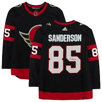 Jake Sanderson Ottawa Senators Autographed Black Adidas Authentic Jersey