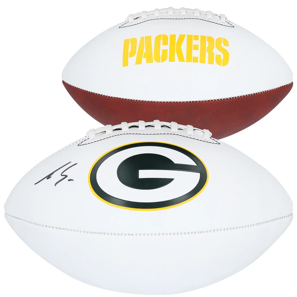 Luke Musgrave Green Bay Packers Autographed White Panel Football