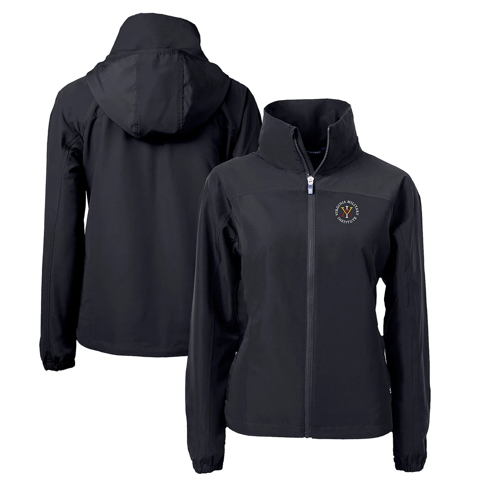 Women's Cutter & Buck Virginia Military Institute Keydets Charter Eco Recycled Full-Zip Jacket