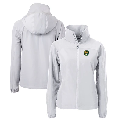 Women's Cutter & Buck Gray Southeastern Louisiana Lions Charter Eco Recycled Full-Zip Jacket