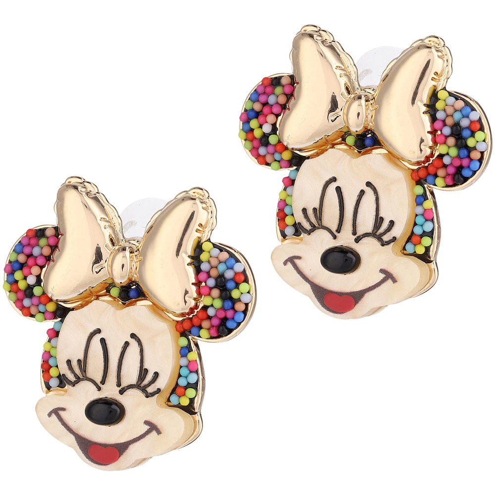 Women's BaubleBar Minnie Mouse Birthday Earrings