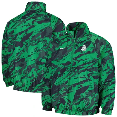 Men's Nike Green Michigan State Spartans Anorak Half-Zip Jacket