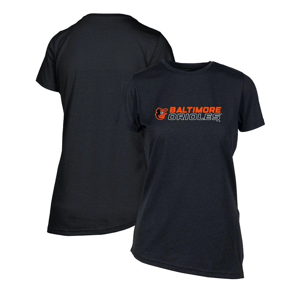 Women's Levelwear Black Baltimore Orioles Birch Chase T-Shirt