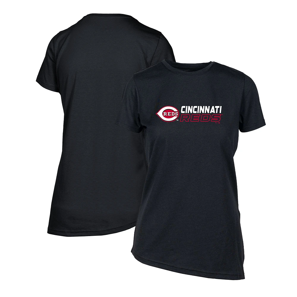 Women's Levelwear Black Cincinnati Reds Birch Chase T-Shirt