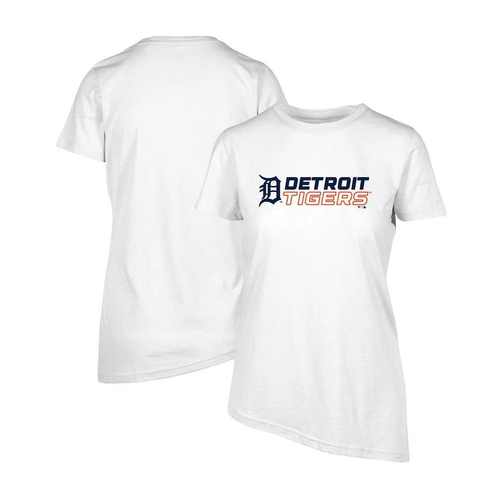 Women's Levelwear White Detroit Tigers Birch Chase T-Shirt