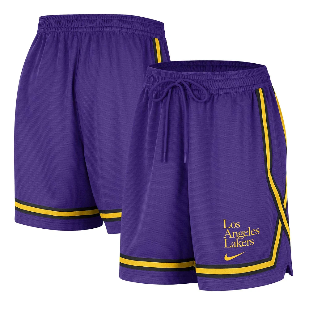 Women's Nike Purple Los Angeles Lakers Authentic Crossover Fly Performance Shorts