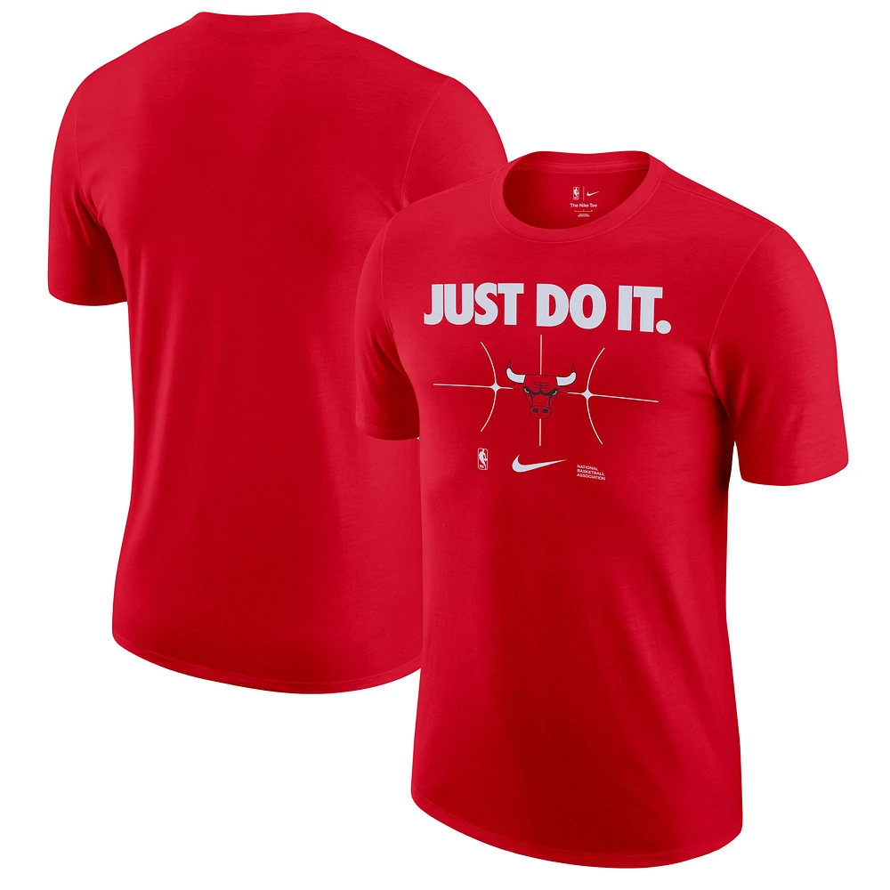 Men's Nike Red Chicago Bulls Just Do It T-Shirt
