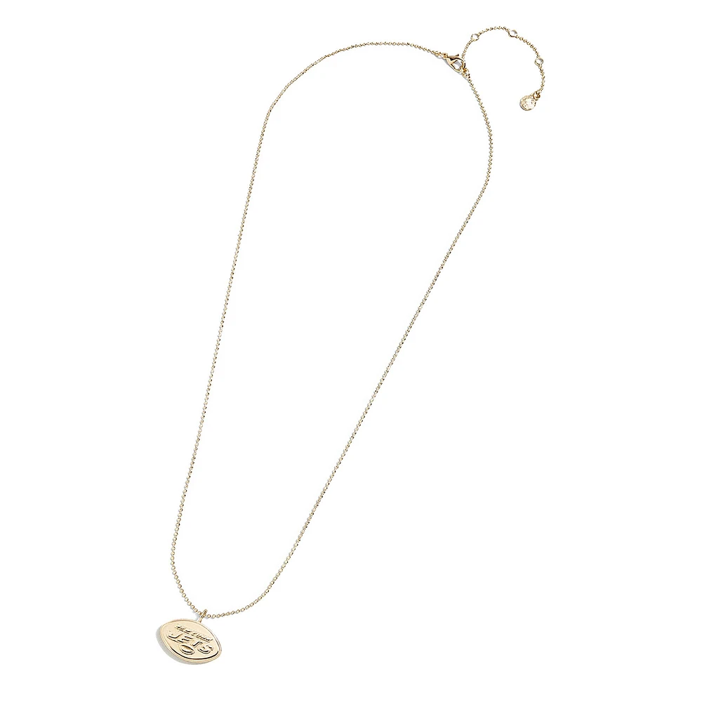 BaubleBar New York Jets Logo Pendant Necklace