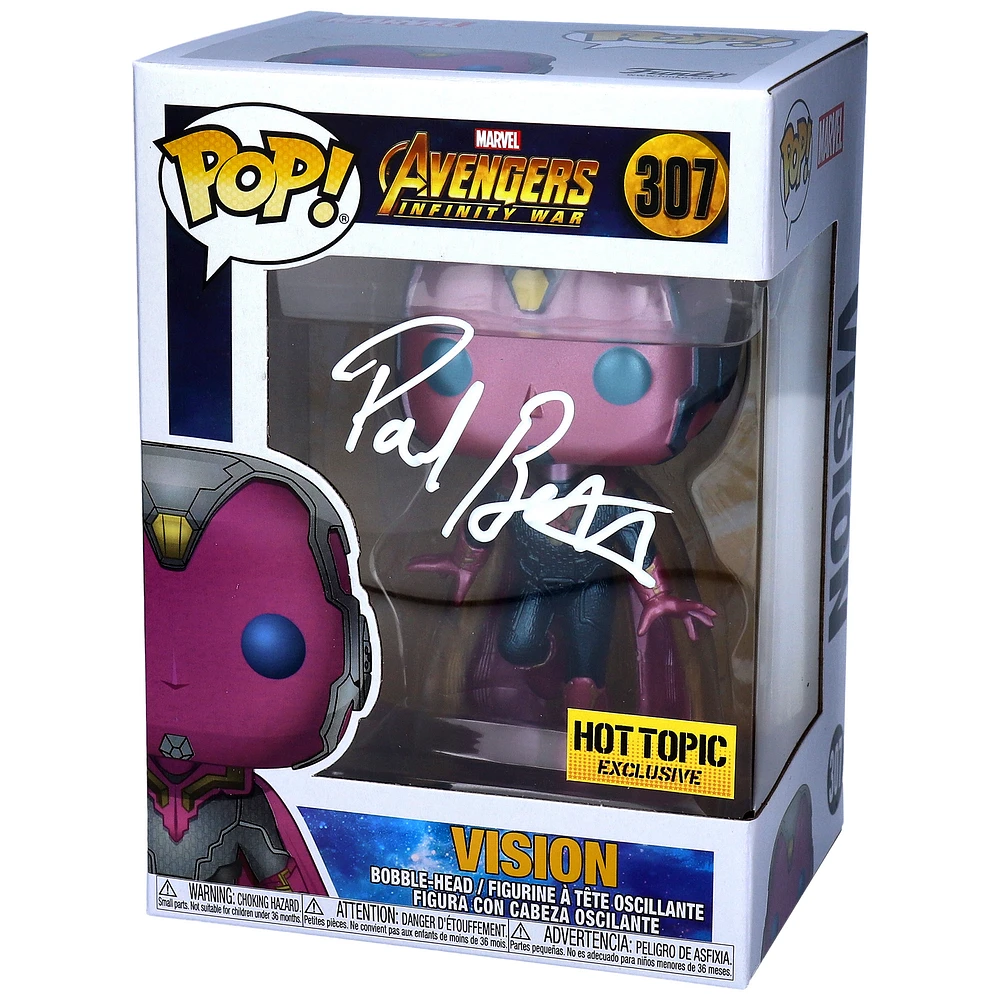 Paul Bettany Marvel Autographed Vision #307 Funko Pop!