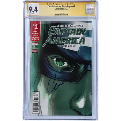 Chris Evans Captain America Autographed Captain America: Steve Rogers #7 Comic Book - CGC Graded 9.4