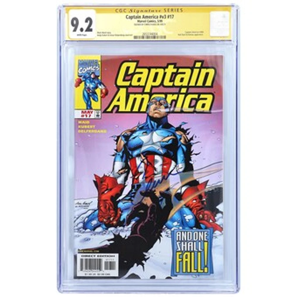 Chris Evans Captain America Autographed Captain America #17 Comic Book - CGC Graded 9.2