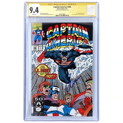 Chris Evans Captain America Autographed Captain America #386 Comic Book - CGC Graded 9.4