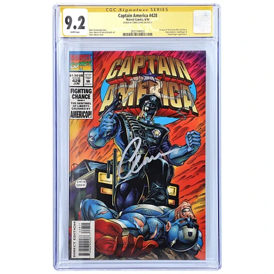 Chris Evans Captain America Autographed Captain America #428 Comic Book - CGC Graded 9.2