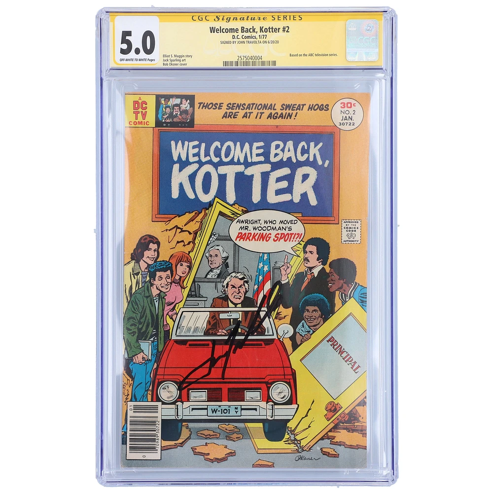 John Travolta Welcome Back, Kotter Autographed Comic Book