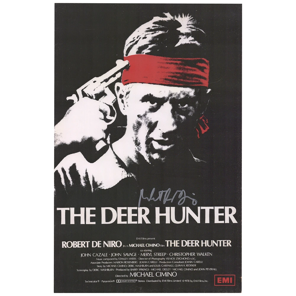 Robert De Niro Autographed 12" x 18" The Deer Hunter Movie Poster Print