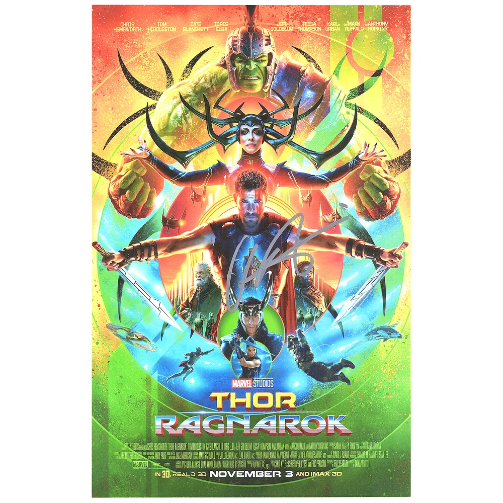 Chris Hemsworth Thor: Ragnarok Autographed 11" x 17" Movie Poster