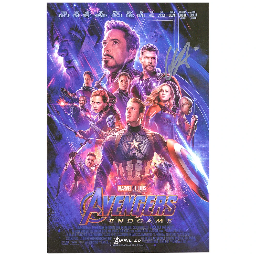 Chris Hemsworth The Avengers: Endgame Autographed 11" x 17" Movie Poster