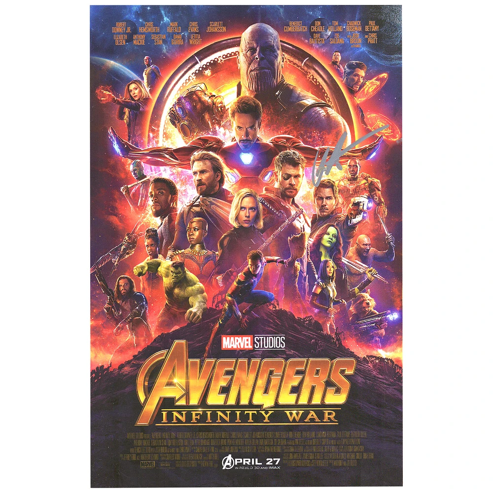 Chris Hemsworth The Avengers: Infinity War Autographed 11" x 17" Movie Poster