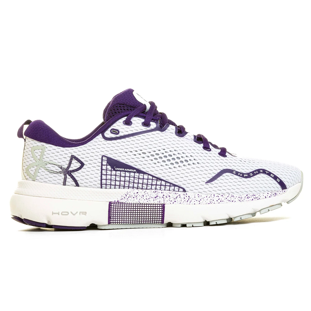 Women's Under Armour White Northwestern Wildcats Infinite 5 Running Shoes