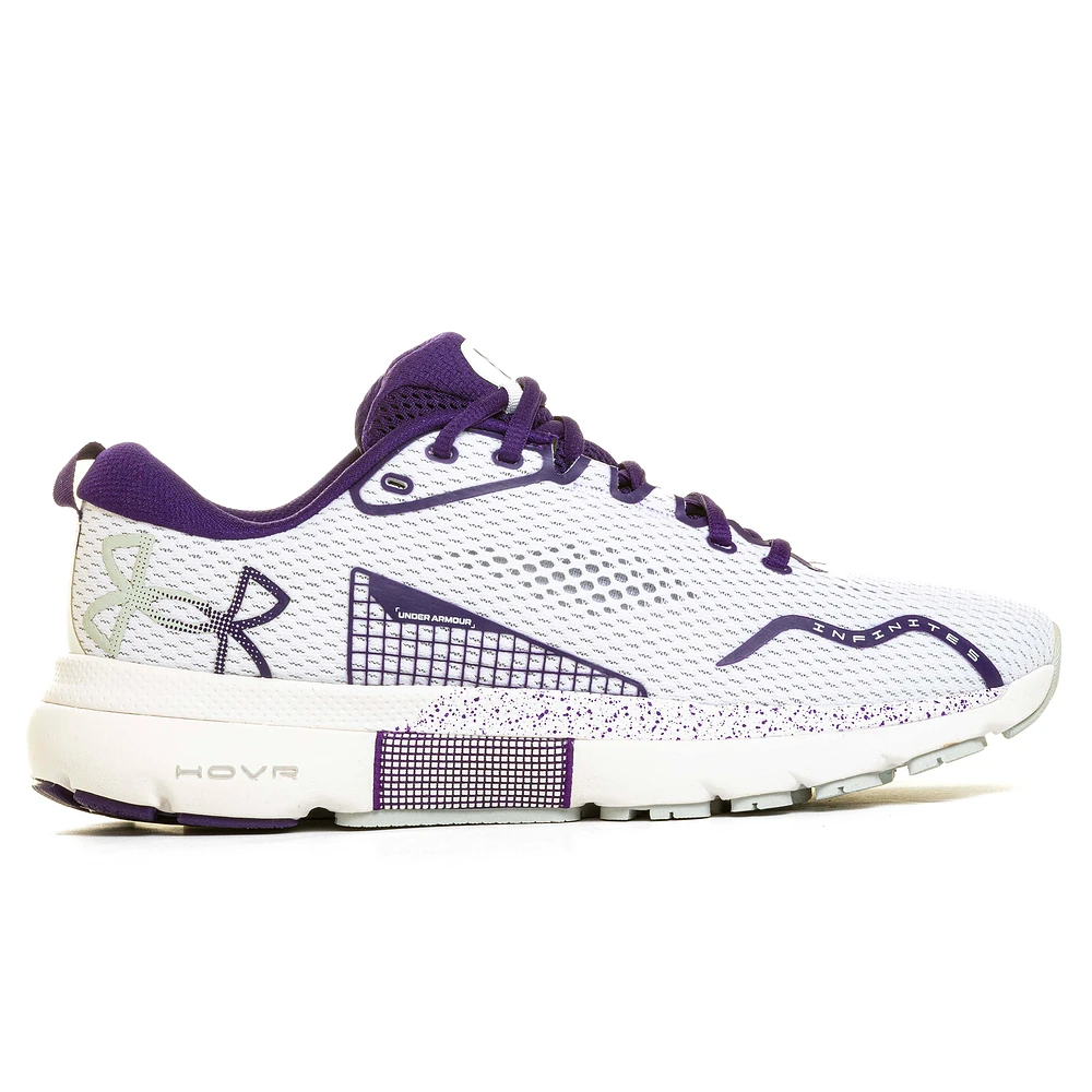 Under Armour White Northwestern Wildcats Infinite 5 Running Shoes
