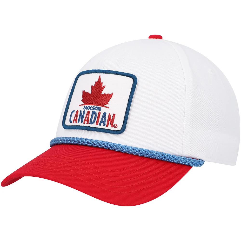 Men's American Needle White/Red Molson Coors Roscoe Adjustable Hat