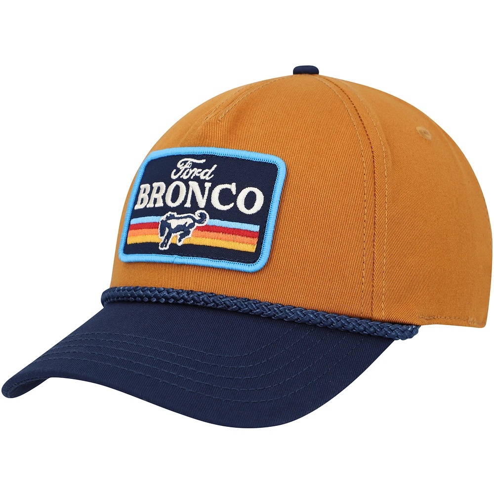 Men's American Needle Brown/Navy Bronco Roscoe Adjustable Hat