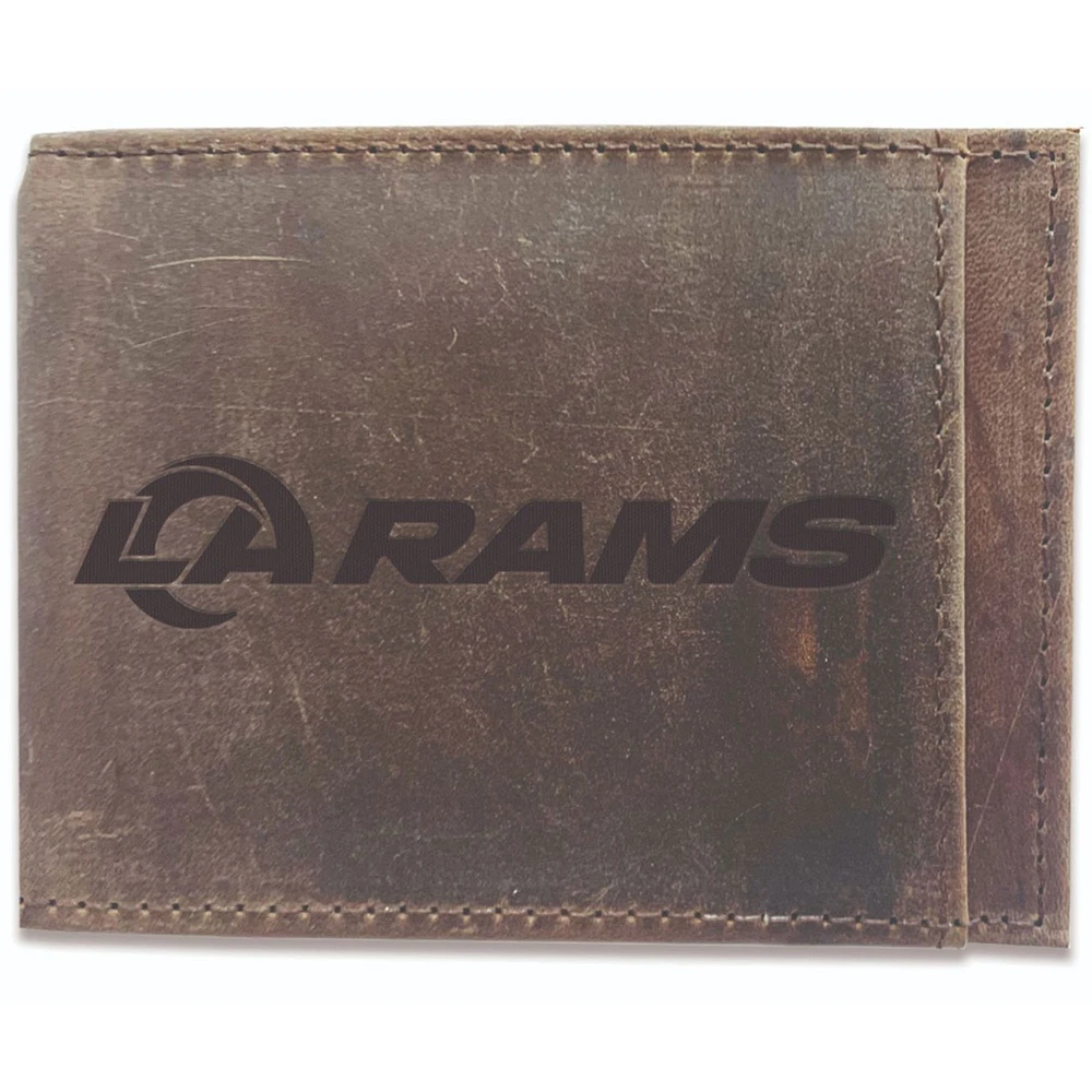 Brown Los Angeles Rams Bifold Leather Wallet