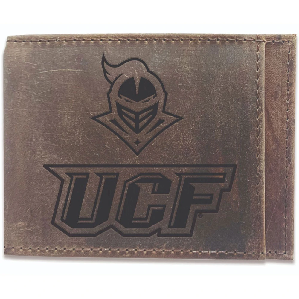 Brown UCF Knights Bifold Leather Wallet