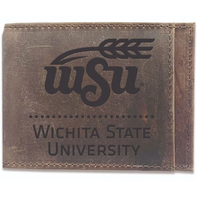 Brown Wichita State Shockers Bifold Leather Wallet
