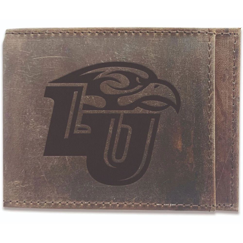 Brown Liberty Flames Bifold Leather Wallet