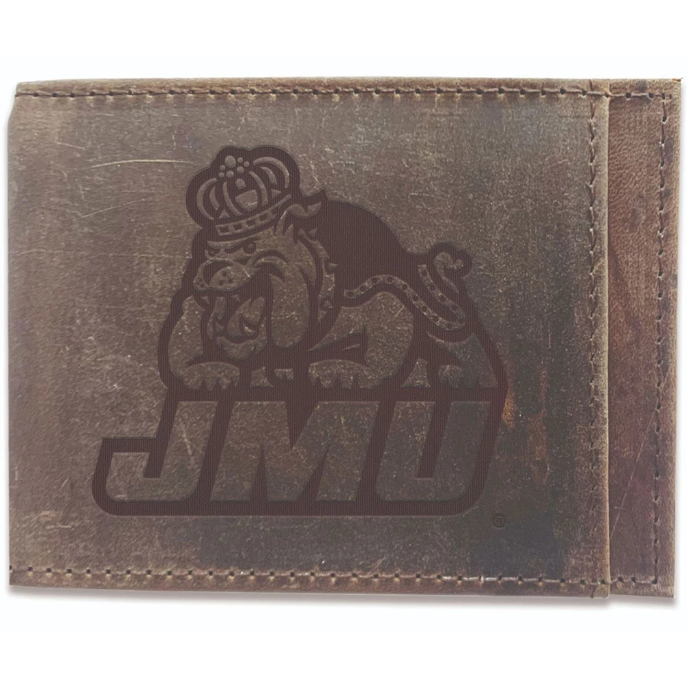 Brown James Madison Dukes Bifold Leather Wallet