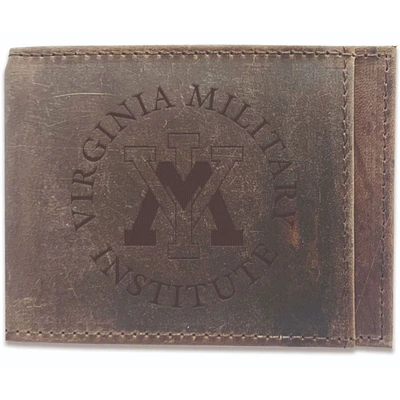 Brown Virginia Military Institute Keydets Bifold Leather Wallet