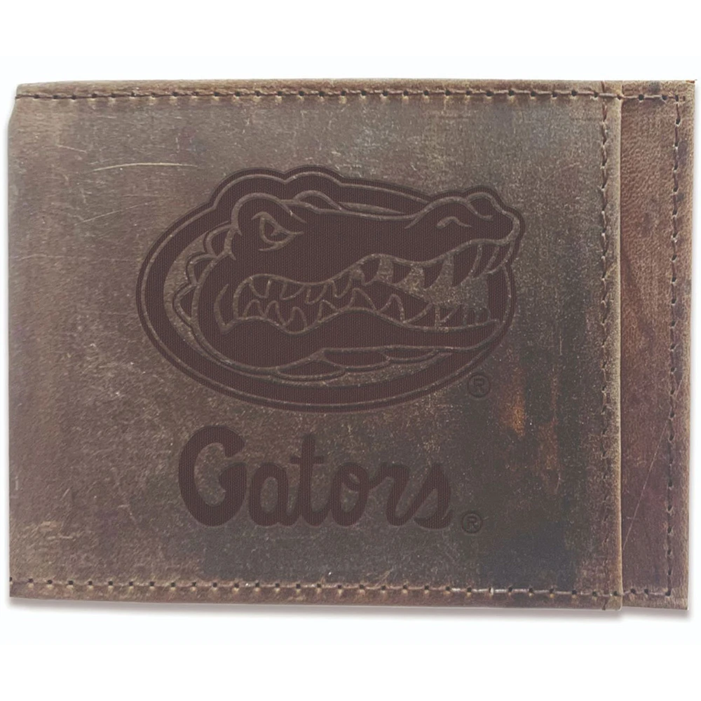 Brown Florida Gators Bifold Leather Wallet