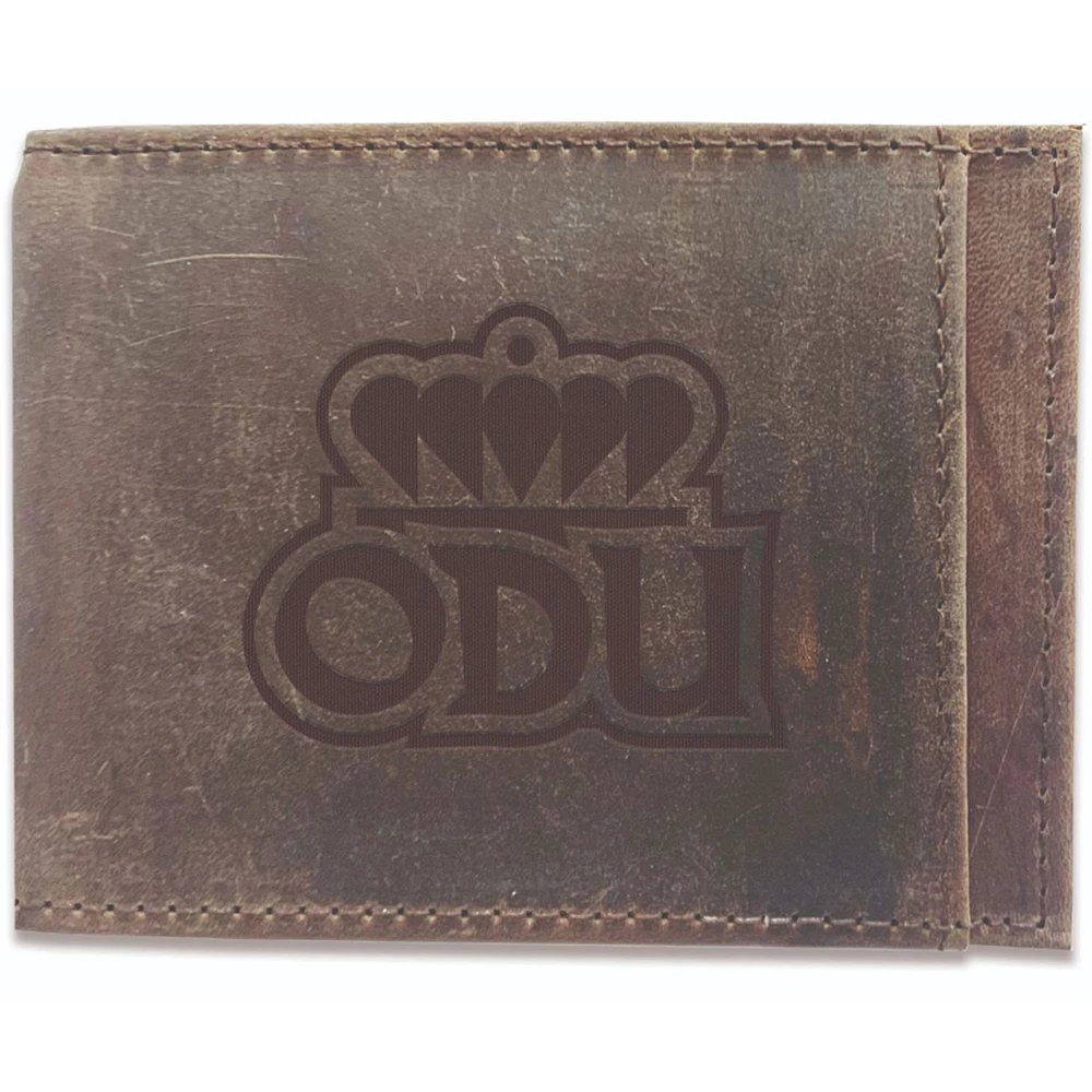 Brown Old Dominion Monarchs Bifold Leather Wallet